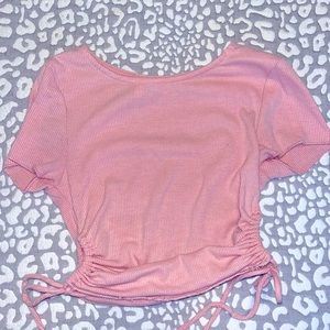 Princess Polly Baby Pink Cropped Tee
